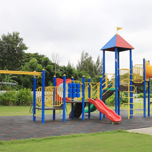 Colorful Children's playground at park