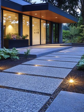 park-outdoor-manicured-lawn-flowerbed-ai-generated-image